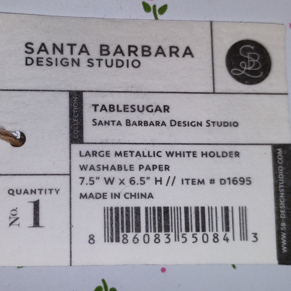 SANTA BARBARA DESIGN: Set of 2 White Washable Paper Sturdy Holders - Picture 5 of 10